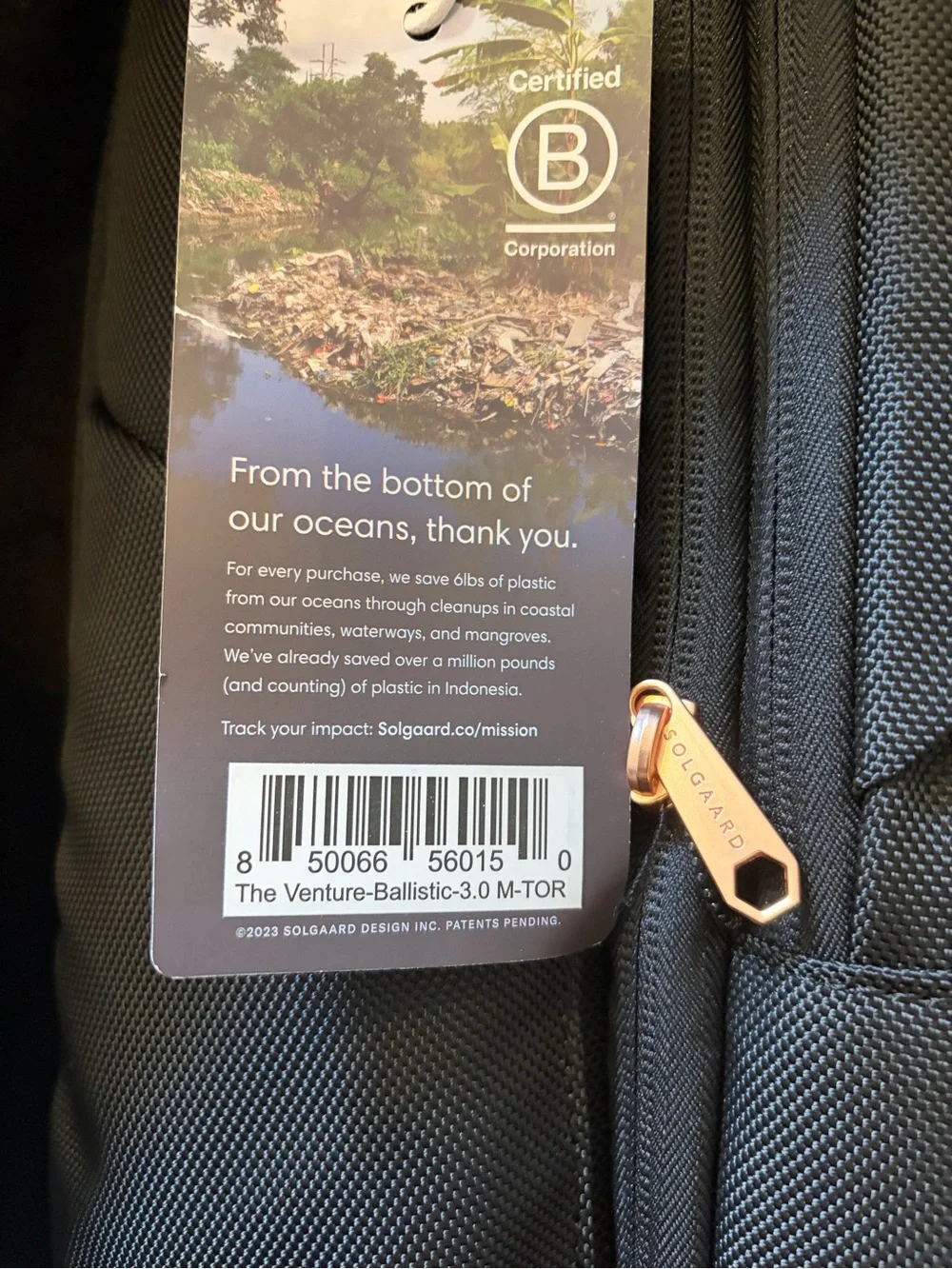 RARE Solgaard Venture Backpack w/ Closet Baltic Black Rose Gold Large NWT